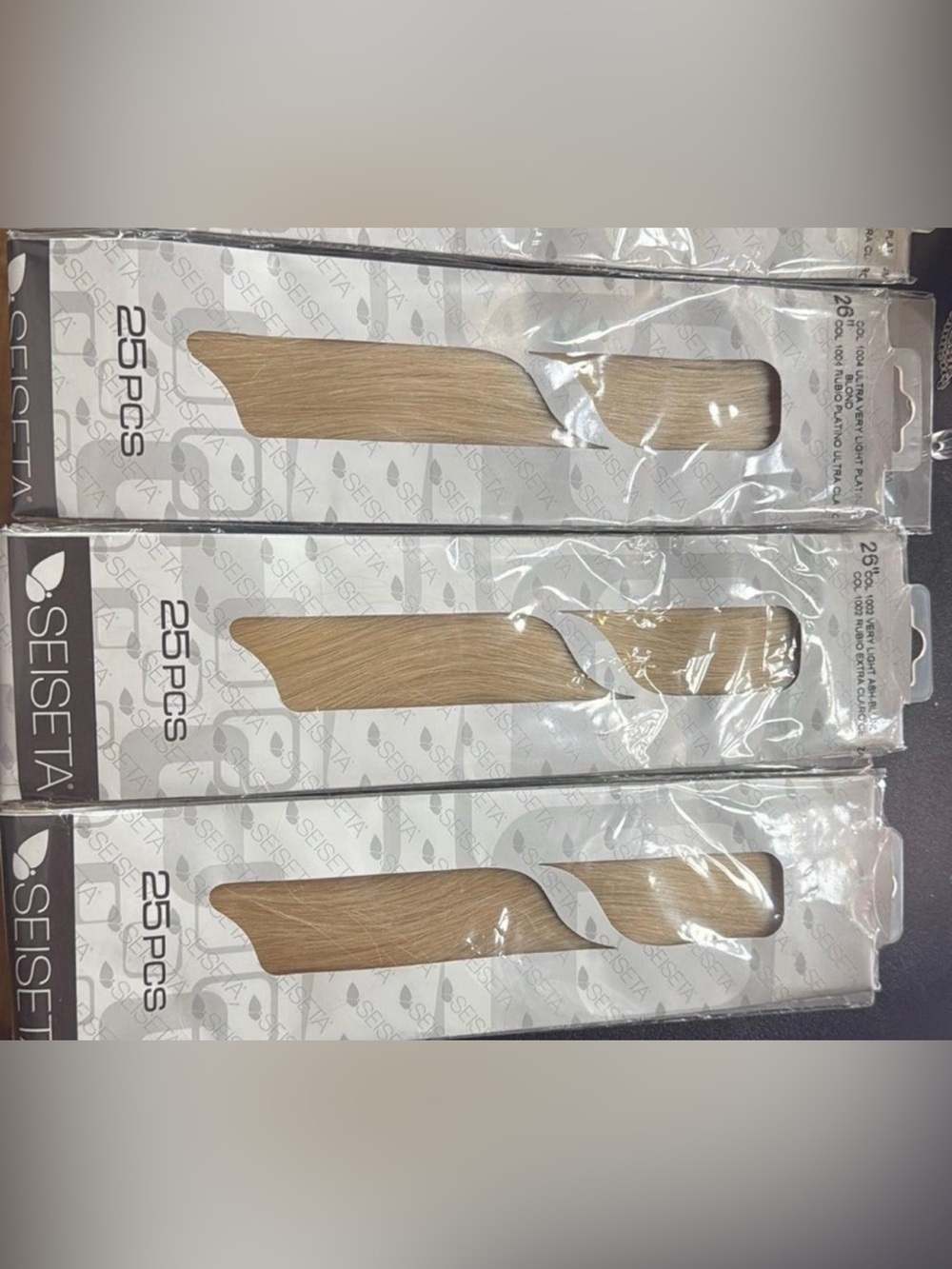 Blonde ktip Extensions - Light ash Blonde